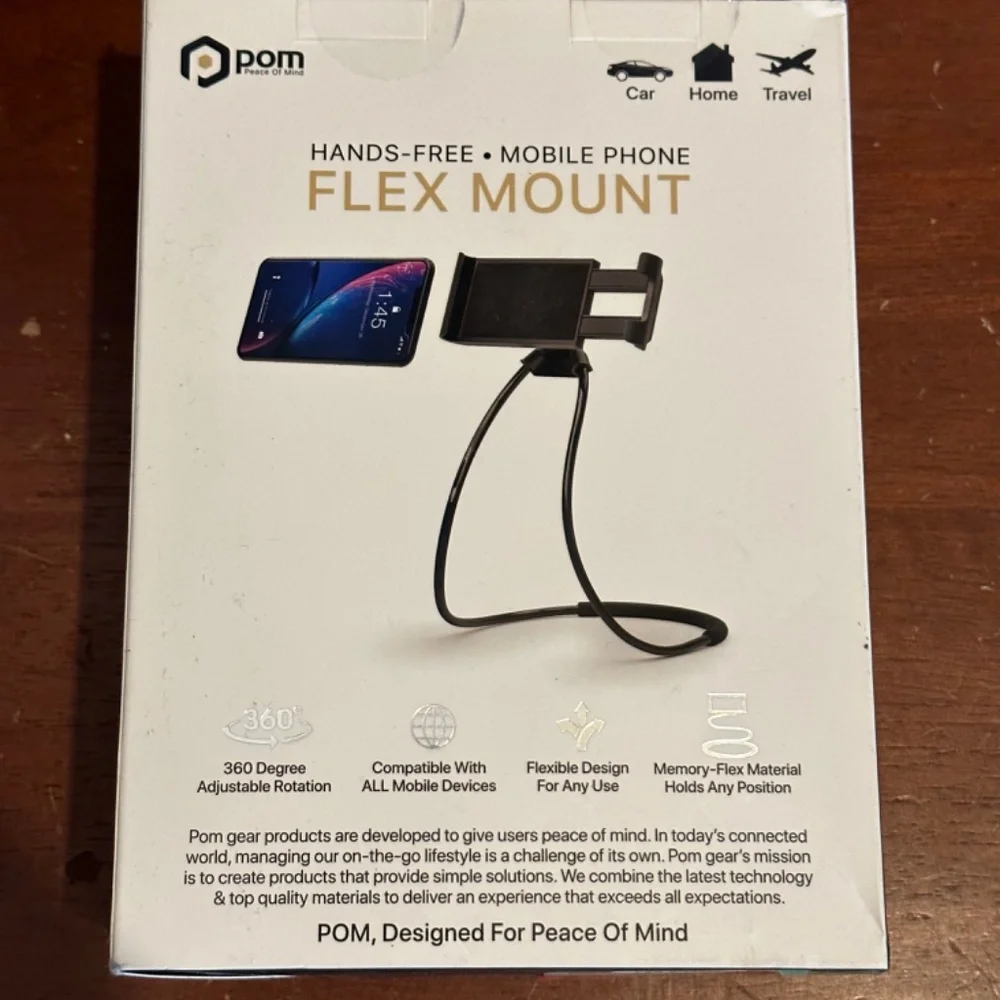 Pom Hands Free Mobile Phone Flex Mount